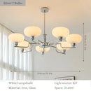 GobekUsa Bauhaus Medieval Chandelier for Living Room, LED Hanging Lamp