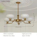 GobekUsa Bauhaus Medieval Chandelier for Living Room, LED Hanging Lamp