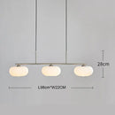 GobekUsa Glass Persimmon Chandelier: Bauhaus Medieval Inspired Milk White Lamp