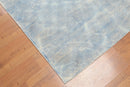 5' x 7' Handmade Graphic Area Rug Contemporary 100% Wool Blue