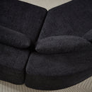 V-Shaped Modular Sofa Set in Chenille Fabric