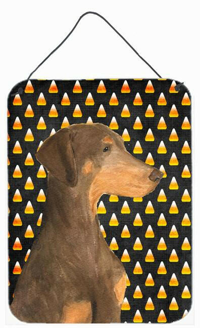 Doberman Candy Corn Halloween Portrait Wall or Door Hanging Prints