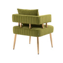Accent Chair, leisure single chair with Golden feet