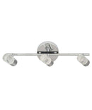 Catalina 19"W 3-Light LED Track Bar Light Fixture Brushed Nickel with Bubble Glass Shades by LampsUSA