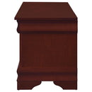 Chest With Curved Moldings And Bracket Feet - Brown
