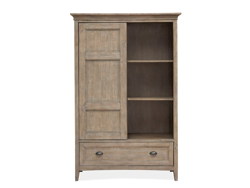 Paxton Place - Wood Door Chest - Dove Tail Gray, photo 6 of 7