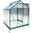 Polycarbonate house, Heavy Duty Outdoor Aluminum Walk-In House Kit With Rain Gutter, Vent And Door For Backyard Garden by HouseOfZazla