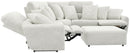 Majesty - Deep Seating Power Reclining Sectional And Ottoman