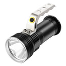 Super Bright Handheld LED Flashlight Portable USB Rechargeable Searchlight 3 Modes Waterproof Spotlight Torch Flashlight Aluminum Alloy for Camping Hi