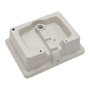 Modern Rectangular Undermount Bathroom Sink With Overflow Ceramic by HouseOfZazla