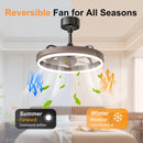 20.5" Rustic LED Ceiling Fan with Remote & APP Control by HouseOfZazla