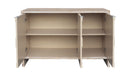 Accent Cabinet Farmhouse Style 3 Door Wooden Cabinet Sideboard Buffet Server Cabinet Storage Cabinet, For Living Room - Natural Wood Wash