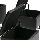 Dover - 3 Piece Storage Ottoman Contemporary Design by Unique Piece Furniture