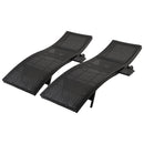 K&K 80'' Patio Wicker Chaise Lounge Chairs Set of 2 by HouseOfZazla