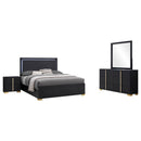 Marceline 4-piece Full Bedroom Set Black