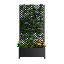 Metal Planter Box with Trellis, 73'x35'x16 Raised Garden Bed by HouseOfZazla