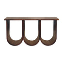 Triple Open Style Coffee Table - Beige / Brown by Unique Piece Furniture