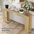 Farmhouse Style Extra Long Walnut Console Table by Unique Piece Furniture