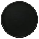 Ixia Round Solid Mango Wood Accent Side Table Black Stain