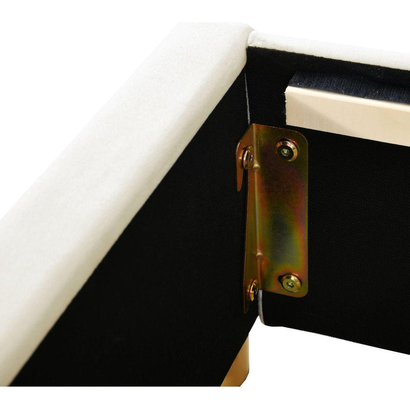 Full Size Upholstered Platform Bed, Two Outlets and USB Charging Ports on Both Sides, Two Bedside Pillows, Storage Shelves,Velvet,Beige