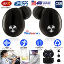 TWS True Wireless V4.2 Earbuds IPX4 In-ear stereo Earphone Hands-free Deep Bass Earpiece w/Mic Magnetic Charging Case 30Hrs Single Earbud Work Time Dr