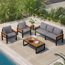 GO 4-Piece Outdoor Furniture Sofa Set for 5 People by HouseOfZazla