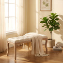 Bedroom Bench French Vintage Tufted Entryway Bench by HouseOfZazla