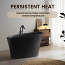 51" Solid Surface Oval Freestanding Bathtub