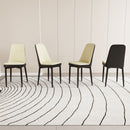 Modern Dining Chair With Cushions And Metal Legs by Unique Piece Furniture