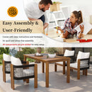U_STYLE Luxury 5-Piece Outdoor Patio Dining Set for 4 by HouseOfZazla