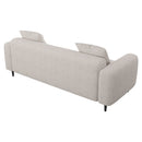 77.2"Large size two Seat Sofa,Modern Upholstered,White mohair Granular velvet