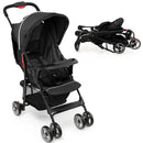 Toddler Travel Stroller for Airplane with Canopy and Adjustable Backrest by LJGDeals