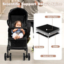 Toddler Travel Stroller for Airplane with Canopy and Adjustable Backrest by LJGDeals