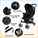 Toddler Travel Stroller for Airplane with Canopy and Adjustable Backrest by LJGDeals
