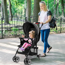 Toddler Travel Stroller for Airplane with Canopy and Adjustable Backrest by LJGDeals