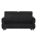 Convertible Sofa Bed Loveseat With Adjustable Backrest And USB Ports by HouseOfZazla