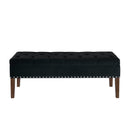 Tufted Bench with Storage