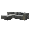 3-In-1 Convertible Sleeper Sofa With Movable Ottoman For Living Room by HouseOfZazla