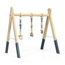 Portable 3 Wooden Newborn Baby Exercise Activity Gym Teething Toys Hanging Bar by LJGDeals