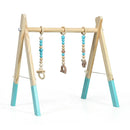 Portable 3 Wooden Newborn Baby Exercise Activity Gym Teething Toys Hanging Bar by LJGDeals