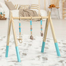 Portable 3 Wooden Newborn Baby Exercise Activity Gym Teething Toys Hanging Bar by LJGDeals