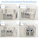 16-Panel Baby Activity Center Play Yard with Lock Door -Beige by LJGDeals