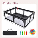 Extra-Large Safety Baby Fence with 50 Ocean Balls by LJGDeals