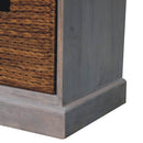 Basket Storage Cabinet - Gray Ash by Unique Piece Furniture