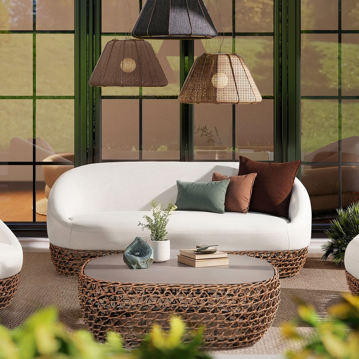Willow - Upholstered Patio Deep Seating Sofa, photo 4 of 21