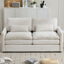 Cozy Upholstered Cushion Loveseat Sofa For Living Room by HouseOfZazla