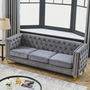 Upholstered Couch Sofa With Button Tufting For Living Room by HouseOfZazla
