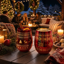 Crystal Christmas Tree Wine & Water Glasses - Set of 2 by The Wine Savant