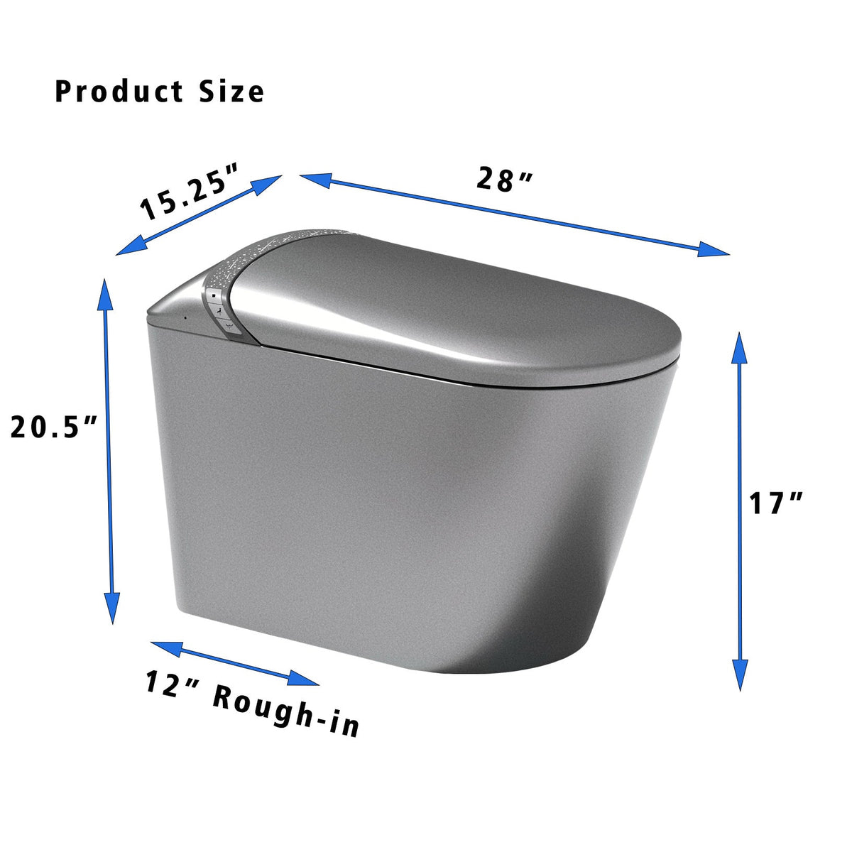 Starry Night Light Smart Toilet with Built-In Bidet, photo 8 of 8