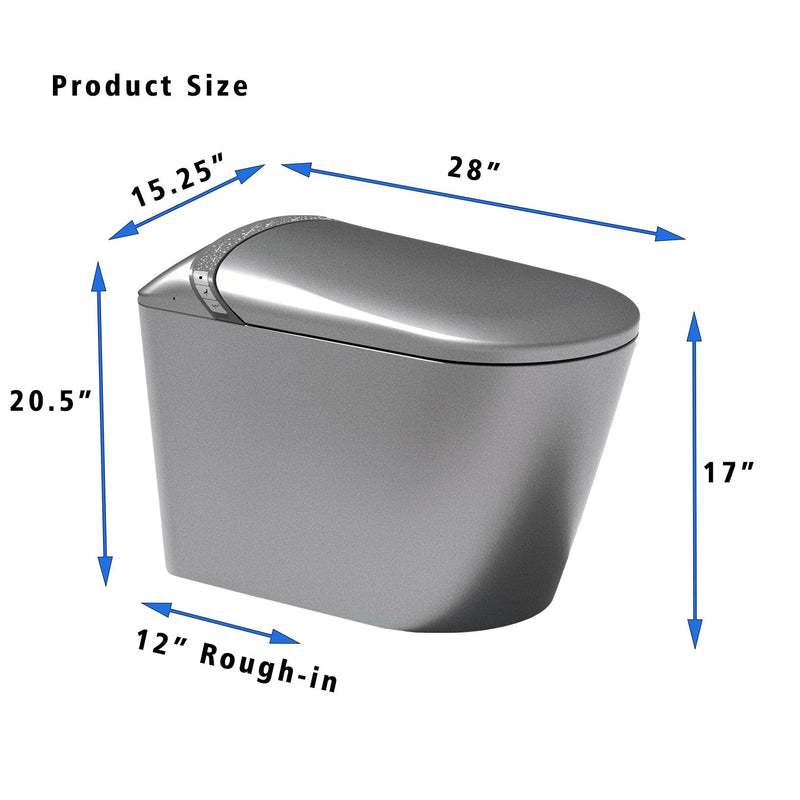 Starry Night Light Smart Toilet with Built-In Bidet, photo 8 of 8